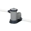 Piscina structura metalica, ovala, cu filtru, pompa, scara, prelata acoperire, gri, 549x274x122 cm, Bestway Power Steel