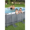 Piscina structura metalica, ovala, cu filtru, pompa, scara, prelata acoperire, gri, 549x274x122 cm, Bestway Power Steel