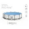 Piscina structura metalica, rotunda, pompa filtrare, scara, 366x100 cm, Bestway Steel Pro Max