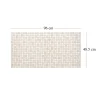 Panou decorativ, PVC, model mozaic, nuante portocaliu murdar, 96x48.5cm
