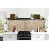 Panou decorativ, PVC, model mozaic, nuante portocaliu murdar, 96x48.5cm