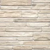 Panou decorativ, PVC, model piatra 3D, nuante crem, 96x48.5 cm