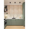 Panou decorativ, PVC, model piatra 3D, nuante crem, 96x48.5 cm