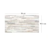 Panou decorativ, PVC, model piatra 3D, nuante maro si negru, 96x48.5cm