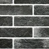 Panou decorativ, PVC, model caramida 3D, negru, 96x48.5cm