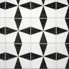 Panou decorativ, PVC, model marmura, abstract, alb si negru, 96x48.5cm