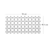 Panou decorativ, PVC, model marmura, abstract, alb si negru, 96x48.5cm