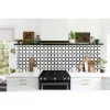 Panou decorativ, PVC, model marmura, abstract, alb si negru, 96x48.5cm
