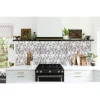 Panou decorativ, PVC, model marmura, geometric, alb si gri, 96x48.5cm