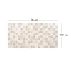 Panou decorativ, PVC, model mozaic, nuante maro murdar, 96x48.5cm