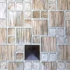 Panou decorativ, PVC, model mozaic, striat, 96x48.5 cm
