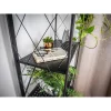 Raft depozitare, MagicHome, metalic, pliabil, pe roti, 5 polite, negru, max 250 kg, 72x34x163 cm
