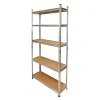 Raft depozitare, metalic, 5 polite, 120 kg, 90x30x180 cm, Breckner Germany