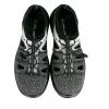 Sandale de lucru, SB, FO, SRA, Fly-knit, bombeu metalic, gri si negru, marimea 45, ART.MAS