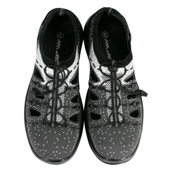 Sandale de lucru, SB, FO, SRA, Fly-knit, bombeu metalic, gri si negru, marimea 45, ART.MAS