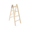 Scara lemn, 2 tronsoane, 4 trepte, carlig pentru galeata, max 150 kg, 1.32 m, Strend Pro
