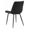 Scaun bucatarie/living, Artool, Bera, catifea, metal, negru, 54x60x88 cm