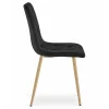 Scaun bucatarie/living, Artool, Libra, catifea, metal, negru, 45x54x86.5 cm