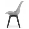 Scaun bucatarie/living, Artool, Mark, PP gri, picioare negre, 49x55.5x82.5 cm
