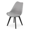 Scaun bucatarie/living, Artool, Mark, PP gri, picioare negre, 49x55.5x82.5 cm