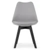 Scaun bucatarie/living, Artool, Mark, PP gri, picioare negre, 49x55.5x82.5 cm