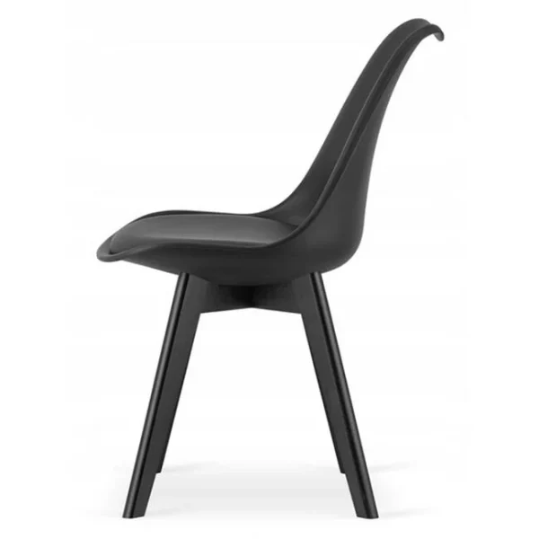 Scaun bucatarie/living, Artool, Mark, PP negru, picioare negre, 49x55.5x82.5 cm