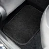 Set Auto Essential AVEX – 5 piese, Covorase Universale Mocheta + Husa Volan Piele Ecologica Perforata, Negru