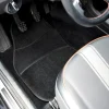 Set Auto Essential AVEX – 5 piese, Covorase Universale Mocheta + Husa Volan Piele Ecologica Perforata, Negru