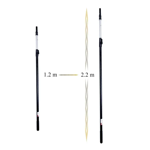 Set gletiera profesionala, inox, 40 cm x 0.3 mm, suport, maner prelungitor 1.2-2.2 m, Ergoplast
