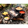 Set pentru gatit cu ceaun, gratar, tigaie, oala, fonta, 6 piese, Perfect Home