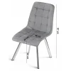 Set 4 scaune bucatarie/living, Artool, Cieza, catifea verde, picioare metal auriu, 49x60x87 cm