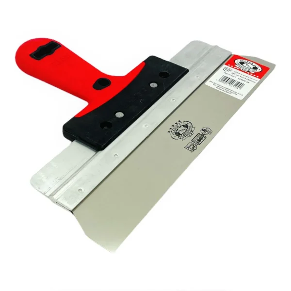 Spaclu inox fatade, 28x6 cm x 0.5 mm, maner soft, Popular, Olejnik
