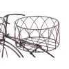 Suport metalic pentru flori, model bicicleta vintage, 3 ghivece, 60x21x42 cm, Strend Pro