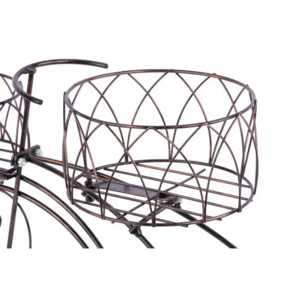 Suport metalic pentru flori, model bicicleta vintage, 3 ghivece, 60x21x42 cm, Strend Pro