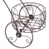 Suport metalic pentru flori, model bicicleta vintage, 3 ghivece, 60x21x42 cm, Strend Pro