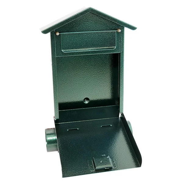 Cutie postala, cu loc pentru ziar, verde, format B6, 23x7x37.5 cm, Damech