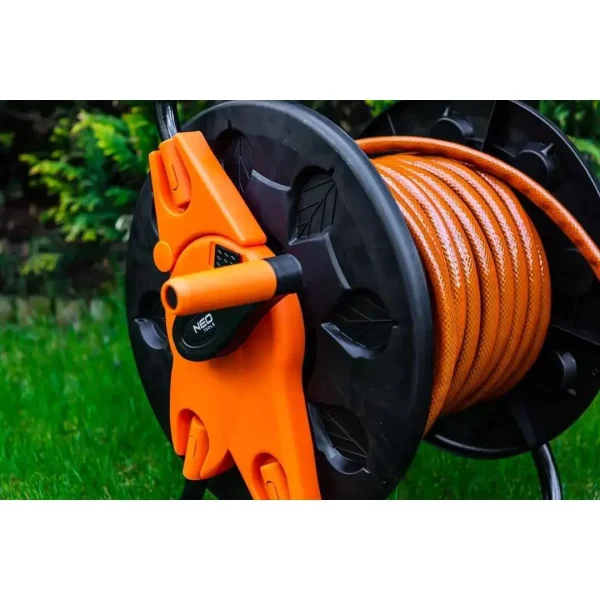Tambur, rola, pentru furtun gradina, plastic, 1/2"-60 m, 3/4"-20 m, NEO