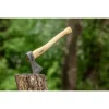Topor, coada lemn, cu teaca din piele, model Survival, 400 g, NEO