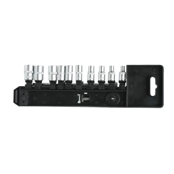 Trusa chei tubulare, 1/4", cu clichet reversibil, extensie, 12 piese, Breckner Germany