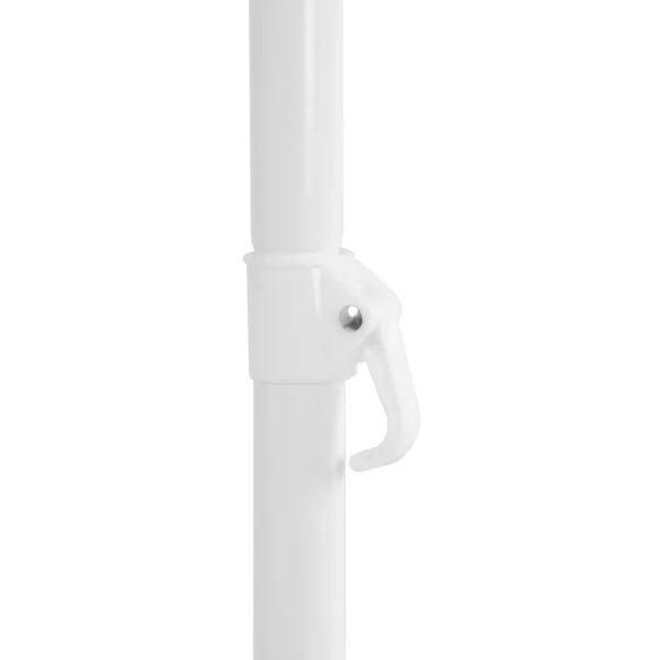 Umbrela plaja, Strend Pro, cu inclinatie, model dungi, negru si alb, 180 cm