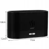 Umidificator cu difuzor de aroma, Ruhhy, 3 in 1, LED cu efect flacara, 6.5 W, 180 ml, 17x9.8x7.2 cm