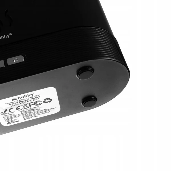 Umidificator cu difuzor de aroma, Ruhhy, 3 in 1, LED cu efect flacara, 6.5 W, 180 ml, 17x9.8x7.2 cm