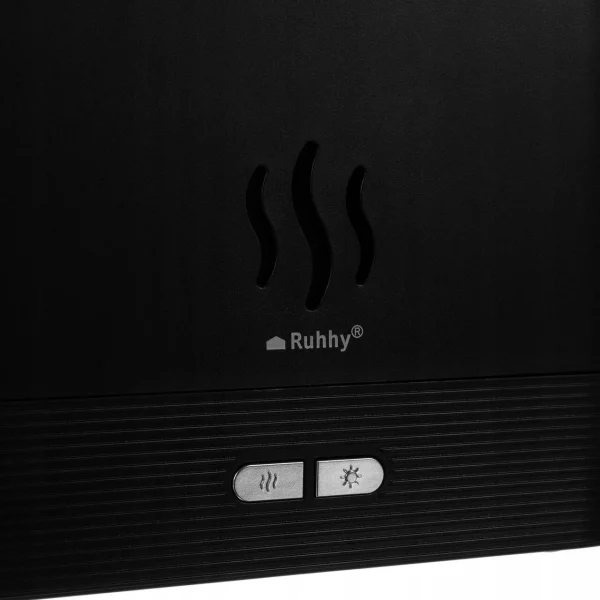 Umidificator cu difuzor de aroma, Ruhhy, 3 in 1, LED cu efect flacara, 6.5 W, 180 ml, 17x9.8x7.2 cm