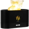 Umidificator cu difuzor de aroma, Ruhhy, 3 in 1, LED cu efect flacara, 6.5 W, 180 ml, 17x9.8x7.2 cm