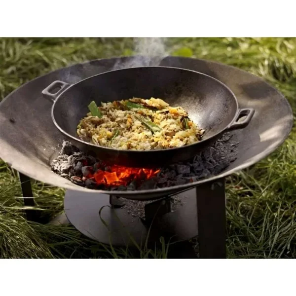 Vas de fonta tip Wok, 50x15.5 cm, Perfect Home