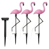 Set 3 x Lampa Solara estetica exterioara de gradina model "Flamingo"