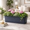 Set 4 jardiniere decorative, antracit, 68.5×17.3×15 cm, Ratolla Case P