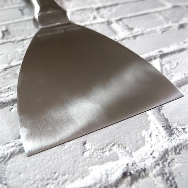 Spaclu inox monobloc, maner metalic, 12.5 cm, Olejnik