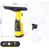 Aspirator de geamuri si oglinzi, electric, stergator fara fir cu acumulator 200 mAh, 280 ml, laveta microfibra