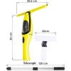 Aspirator de geamuri si oglinzi, electric, maner telescopic 120 cm, stergator/curatator fara fir cu acumulator 200 mAh, 280 ml, laveta microfibra